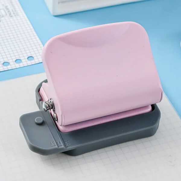 S3015c8ef873642e5a1a5ca74e417f3861.jpg 6-Hole Manual Loose-leaf Punching Machine Adjustable Round Hole Puncher Metal Office Porous Labor-saving Hole Punch Stationary