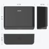 AIKE Professional Paper Towel Holder Wall Mount Punch Free Tissue Dispenser with Smart Lock Paper Box for Toilet Bedroom Kitchen