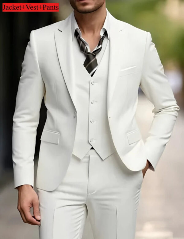S312b267132424db7a73aae5fbea24f5eY.jpg Elegant Men's Suit Sets- Slim Fit Tuxedo Set for Weddings & Formal Occasions, Black Suit