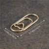 150 Pieces Gold Cute Paper Clips Mini Clips Heart Shaped Paperclips Bookmark Clips for Office Supplier School