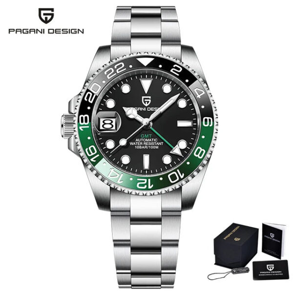 S31e7ec0b8fdd4e8994eb8b0b07de4872G.jpg PAGANI DESIGN V3 Version GMT Watches Men's Luxury Sapphire Automatic Mechanical Watch 40MM Stainless Steel Waterproof Watch