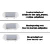 S328eb0a103ae4fec88ee39cf2b3f6c34q.jpg 3PC Replacement Roller Heads for Pedi Foot File, Callus Shaver, Pedicure Kit for Cracked Heels and Dead Skin
