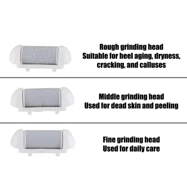 S328eb0a103ae4fec88ee39cf2b3f6c34q.jpg 3PC Replacement Roller Heads for Pedi Foot File, Callus Shaver, Pedicure Kit for Cracked Heels and Dead Skin