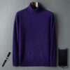 S32f9eabcf6d640f0a3c08515ef1c92c90.jpg 100% Male Mink Cashmere Sweater Solid Color Turtleneck Thick Autumn And Winter Loose Large Size Turtleneck Wool Bottoming Shirt