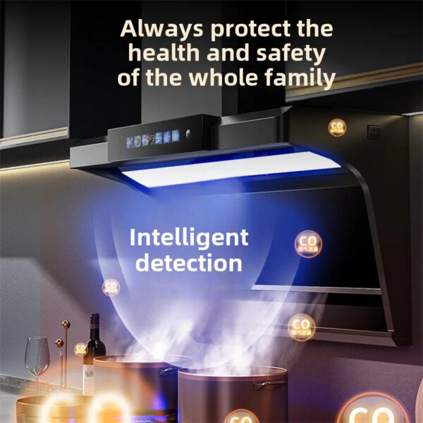 S3306d19d3b084b61bdb93aed884e20cbQ.jpg Household Range Hood for Kitchen Large Suction Range Hood Top Side Double Suction Exhaust Fan Small Kitchen Smoke Extractor