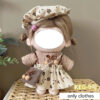 S33200f314cef44479775faba6e1195d7Y.jpg 20cm Cotton Doll Clothes Cute Dress Lolita Vintage Doll Clothes for Plush Doll Idol Dolls For Cotton Stuffed Dolls Accessories