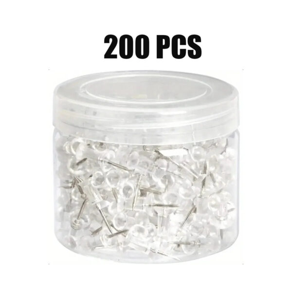 S33715797037f46f7a623be96254c2ffed.jpg 100/200/500/1000pcs Push Pins Plastic Head Steel Tip Wall Thumbtacks Painting Nails For Home Office And Craft Projects With Box