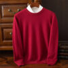 S3405a7e8c9354c98b5e3c7eaa2156b89N.jpg Men's 100% Cashmere Sweater O-Neck Pullovers Knit Large Size Wool Sweater Winter New Tops Long Sleeve High-End Jumpers