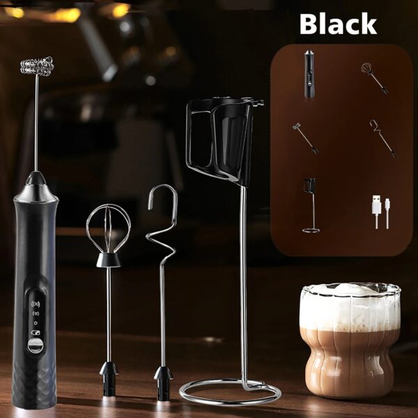 S340c5eeb240245498db0695dcb99efb5x.jpg ONEKA Rechargeable Milk Frother Starter Kit Handheld Electric Coffee Foam Maker Drink Mixer Foamer for Lattes Cappuccino Gift