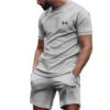 S3445bb3e4e7b4b16a88365349d436897m.jpg New summer men's casual shortsleeved shorts 2-piece city street fashion T-shirt shorts suit men's cool run hot sale