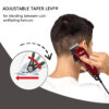 S34791297a62d4e02b856794a824e607eK.jpg WALUX Professional Men's Hair Clipper Classic Red 10W Powerful Corded Trimmer with Adjustable Taper Lever Hair Cutting Tool