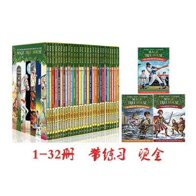 S349673098915453881018eb1ba49d1fbs.png 1 Set 28 Books MAGIC TREE HOUSE 1-28 English Reading Books Children's English Chapter Bridge Book Extracurricular Reading
