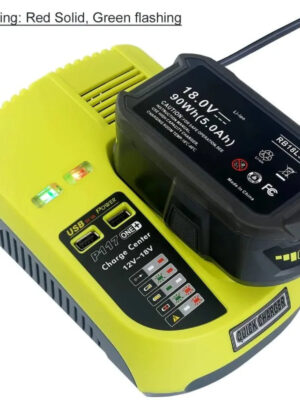 S34ea0cf9b38c4fbf9ee5b97c712a0517S.jpg P117 Charger For Ryobi ONE+Plus P108 Dual Chemistry Battery 12V-18V EU/US/AU Plug For Ryobi 12V-18V Ni-CD Ni-MH Li-ion Battery
