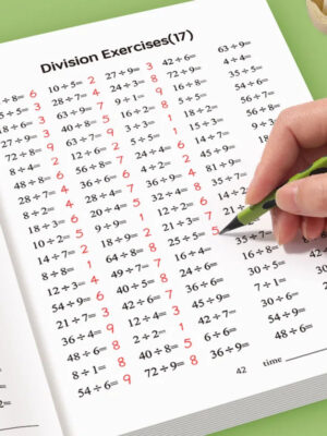 S35096680436449e7aea7139c816c0c35r.jpg Children's math workbooks, multiplication and division practice books, arithmetic cards, school supplies, student math learning