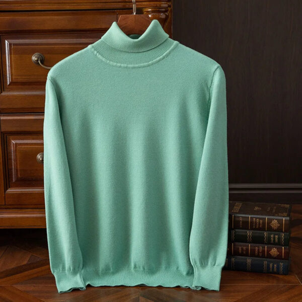 S3548967cda0d4b758952823f8ed82a56v.jpg Soft Cashmere Sweater Men's Clothes Turtleneck Pullover Autumn Spring Korean Popular Casual Knit Reviews Wool High-quality