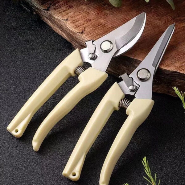 S35cf8db5e84c4a968f99ce11335bdea6h.jpg Stainless Steel Scissors Flower Cut Arrangement Pruning Fruit Tree Garden Branch Cutting Household Grafting Gardening Scissors