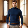 S35dada2d937e4c409b871fb0f53c281b4.jpg Soft Cashmere Sweater Men's Clothes Turtleneck Pullover Autumn Spring Korean Popular Casual Knit Reviews Wool High-quality