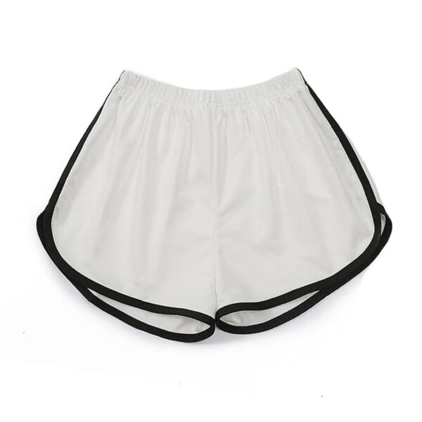 S35ed8b674e8b40538f3e95fe60f048e5Q.jpg Summer Women's Shorts Fitness Breathable Solid Color Sports Fashion Casual Elastic Female Jogging Szorty Damskie