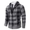 S35f3730e0e8f435bb643a94e55a8e7d2V.jpg Autumn Winter Men's Cardigan Fashion Plus Velvet Padded Knit Jumpers Male Sweater Hooded Plaid Korean Luxury Brand Coat