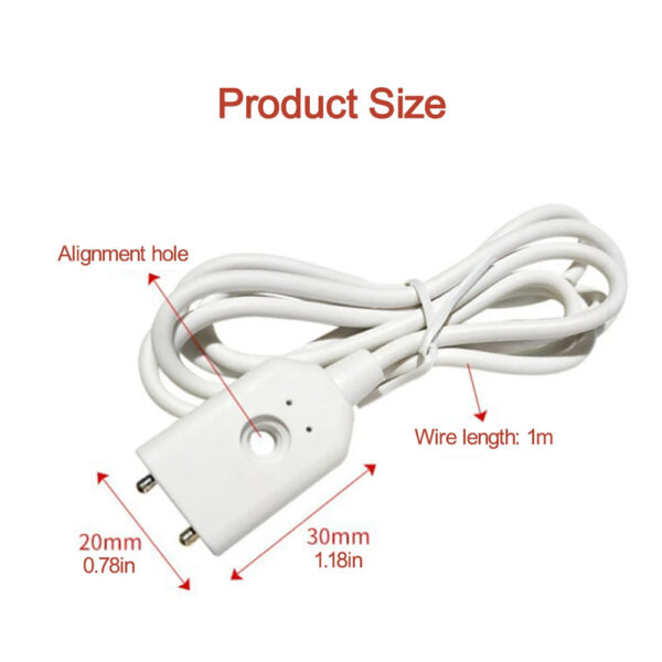 S366ed842726248d995a22159c272a0a7q.jpg 12-24V Wired Type Water Leakage Alarm Detector Water Sensor Normally-open Cable With Two Metal Poles for House Company Warehouse