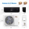 S369a94d8101949bab2c89d642515d61bG.jpg 12000 BTU Wifi Enabled Mini Split Air Conditioner & Heater w/ Heat Pump