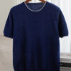 S36a76a34514f43b2bfcbc40eb0d9ca00x.jpg 2025 Spring/Summer New Fashion O-Neck Knit Short Sleeve Spliced Business Casual T-Shirts Men's Clothing Loose Tops England Tees