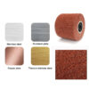 S36d6e1e3d30045dabcc6d1e0d03a89a9s.jpg SIFANG Non-woven Nylon Abrasive Flap Wheel Brush Wire Drawing Polishing Burnishing Drum Wheel for Stainless Steel