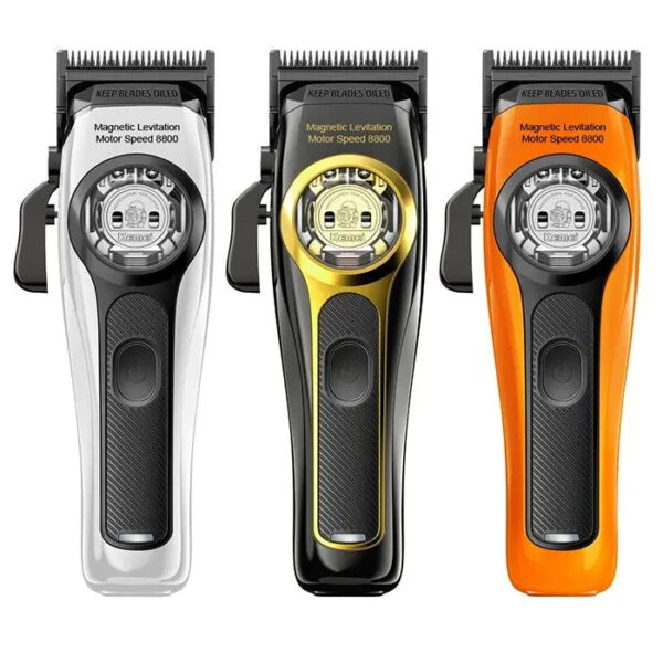 S36ec4ffe343b4b1bb73dce6ef1e137f18.jpg Kemei Professional Hair Clipper Magnetic Levitation Motor 8800 Rpm Charging Base Hair Clipper Men's Hair Clipper KM-2373