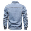 S370af22fd0b44e8eb5c86414d07926906.jpg 2025 Autumn Men Solid Denim Jackets Fashion Motorcycle Vintage Jeans Jackets Hommes Slim Fit Cotton Casual Black Blue Coats
