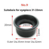 S3736eb7d4c7f428ca59ca0462178ecaaf.jpg 2PCS 29-31mm 31-33mm Telescope Eyepiece Rubber Eye Shields Binoculars Eye Guards Microscope Eye Cup Protector 29-33mm