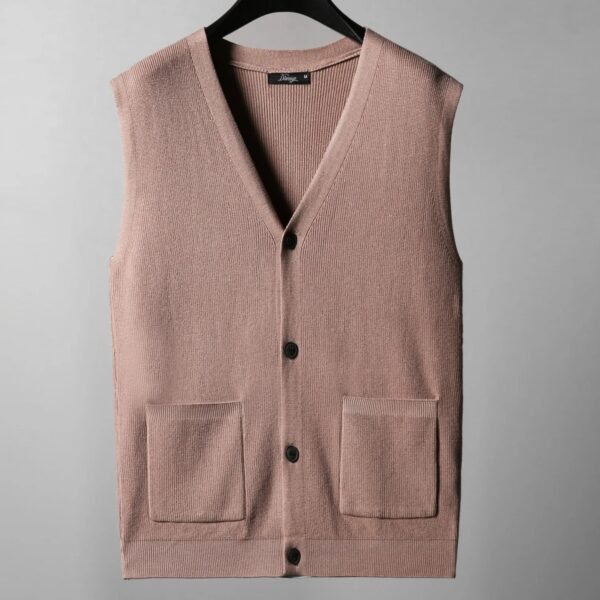 S37416f8f6ba348c196f329b872860b1bk.jpg Large knitted sweater, men's new cardigan vest, autumn and winter large loose fat sweater.