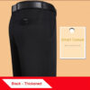 S375ad300c5234fc7a73d1374c76ca4fdi.jpg New Arrival 100% Cotton Summer Autumn Men's Casual Pants Fashion Solid Black Beige Gentle Thicken Trousers Brand Smart Suit Pant