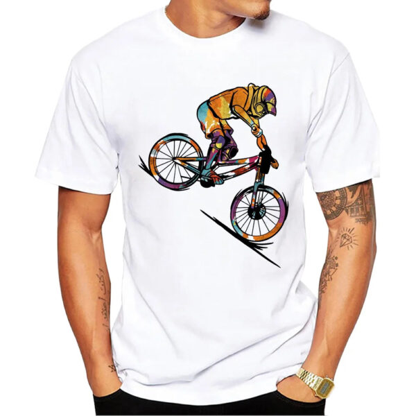 S37bf5f387dc3471d8cc86b9e1091889d3.jpg TEEHUB Vintage MTB Men T-Shirts Boy Riding Bicycle Print Short Sleeve T-Shirt Cycling Sport Tops Funny Retro Gravel Tees