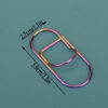 Multicolor Metal Writing Pen Clip - Creative Multifunctional Portable Notebook Accessory Office School Stationery Organizer Clip