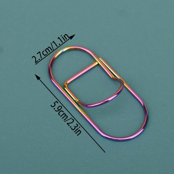 Multicolor Metal Writing Pen Clip - Creative Multifunctional Portable Notebook Accessory Office School Stationery Organizer Clip