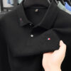 High end embroidery craft polo shirt long sleeved brand autumn Men's Wear comfortable breathable cotton casual business T-shirt