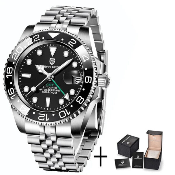 S389627bd897a4e11b66866afe1d29bbbq.jpg PAGANI DESIGN V3 Version GMT Watches Men's Luxury Sapphire Automatic Mechanical Watch 40MM Stainless Steel Waterproof Watch