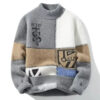 S38d9a8bd3c4943c4b024c794bae97aa8H.jpg 2022 Autumn Winter Men's Sweater Korean Fashion Men Clothing English Elements Sweater Men Casual Pullover O-Neck Sweaters Men
