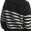 S38e43674e3c34e639c6d0432972be167x.jpg Women's Turtleneck Loose Lapel Striped Knitwear Women Pulovers New Simplicity Half Zipper Casual Fashion Women Sweaters 2025