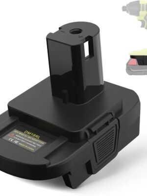 S38ebe9166aaa41749480e87b48864d48u.jpg Battery Adapter Converter with USB For Dewalt 20V Li-ion for Milwaukee 18V Li-ion Battery to for Ryobi 18V Li-ion Battery tool