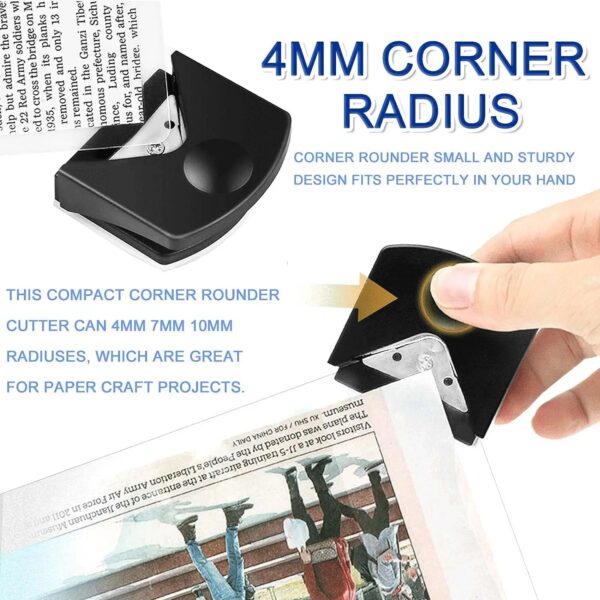 Card Corner Rounder R4 Corner Rounder Portable Paper Trimmer Cutter For Photo Cutting Craft Scrapbooking Office School Supplies