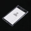 Acrylic Working Permit Case Finger Pull Push Style ID Tag Name Badge Holder Employee's Pass Work Card Holder Case