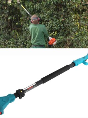 S398340f1a6274d42af3f88520c7b825cE.jpg 1.5m Cordless Pruner Extension Pole Tree Pruner Telescopic Pole Rotating Head Versatile 3.44 Ft To 4.92 Ft Blue for Garden