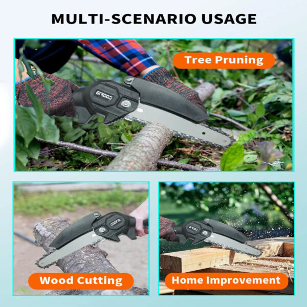 S3abb188a5f6c41639bda62d1685eedbaq.jpg BrushlessRechargeableLithium electric saw,electric chain saw, outdoor wireless small sawlogging single hand saw, pruning