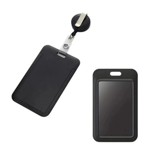 1PC PP ID Card Holder Name Tag Badge Reels Retractable Staff Business Badge Holder Office Supplies Stationery for Exhibition