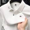 High end embroidery craft polo shirt long sleeved brand autumn Men's Wear comfortable breathable cotton casual business T-shirt