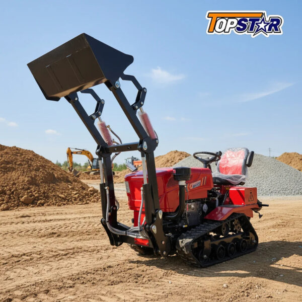 EPA Approved 35HP Mini Track Tractor Front Loader For Farm Garden Multi Attachment Digger Ripper Rotary Tiller Fast Ship