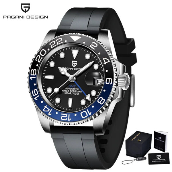 S3b05117a46514307a2aa0be461251c48t.jpg PAGANI DESIGN V3 Version GMT Watches Men's Luxury Sapphire Automatic Mechanical Watch 40MM Stainless Steel Waterproof Watch