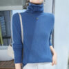 S3bc3282c28084d0380e2faf65c4bf964n.jpg Autumn And Winter New 100% Pure Mink Cashmere Sweater Women's Pile Collar Pullover Slim Sweater Knitted Bottoming Shirt