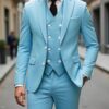Classic Wedding Tuxedos Slim Fit Bridegroom For Men 3 Pieces Groomsmen Suit Male Formal Business Men Suits(Jacket+Vest+Pants)